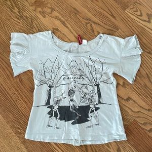 Skeleton dance snapback tee